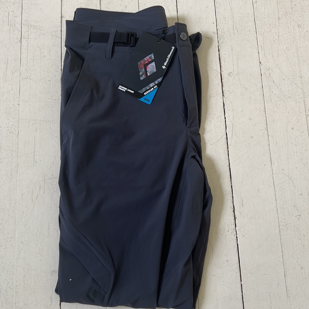 Men’s size large black diamond Alpine light pants